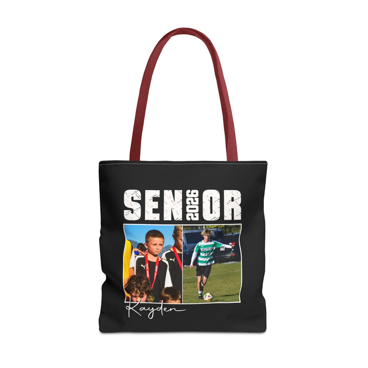 Senior Then vs Now Photo &amp; Name Tote Bag