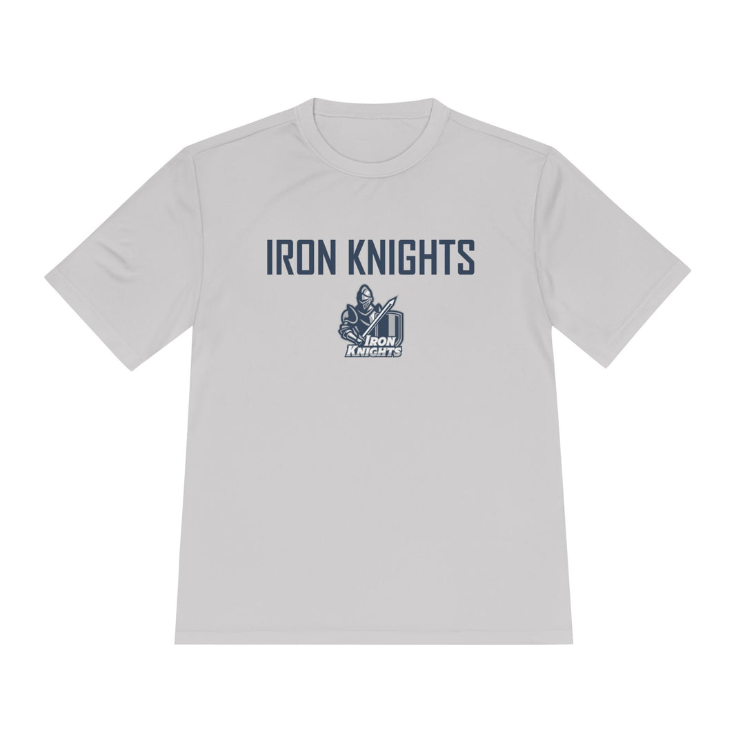 Iron Knights Adult Unisex Moisture Wicking T-Shirt - w/Knight Logo, Name &amp; Number on back