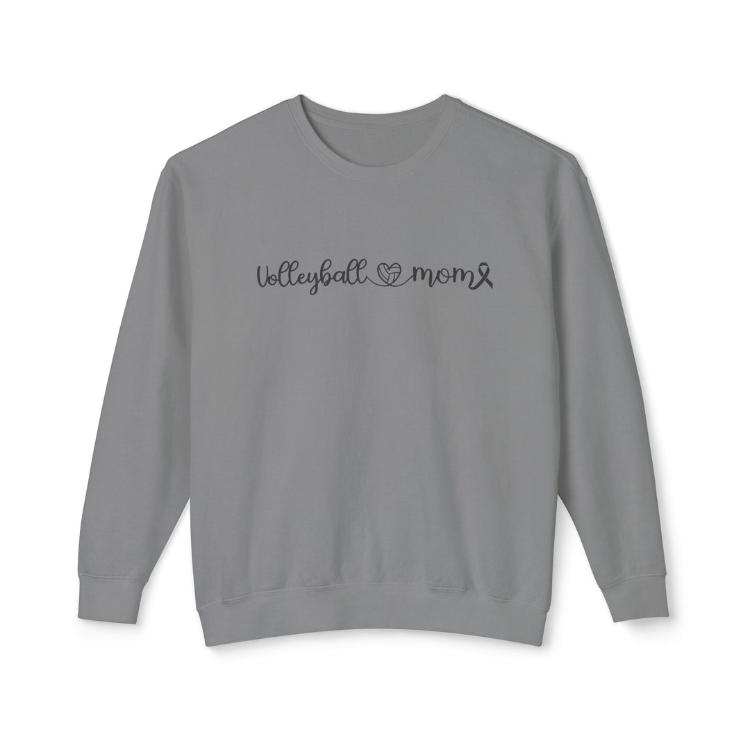 Cancer Collection Pick Your Sport Mom Ribbon &amp; Heart Adult Unisex Premium Crewneck Sweatshirt