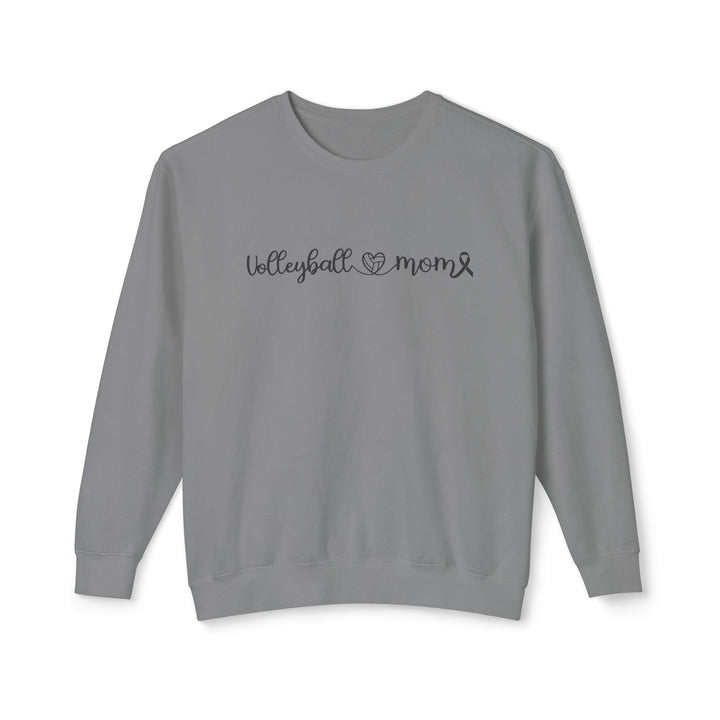 Cancer Collection Pick Your Sport Mom Ribbon &amp; Heart Adult Unisex Premium Crewneck Sweatshirt