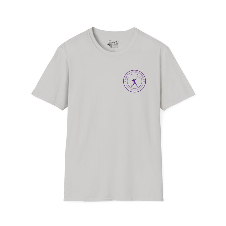 Virginia Divine Sports Unisex Adult T-Shirt - Softball Pattern Design w/Name &amp; Number on back