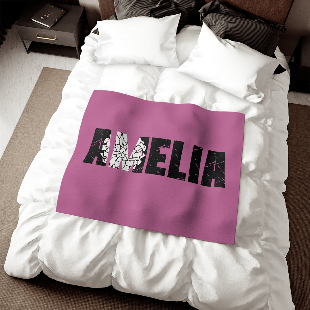 Cheer Sweatshirt Blanket w/Custom Name