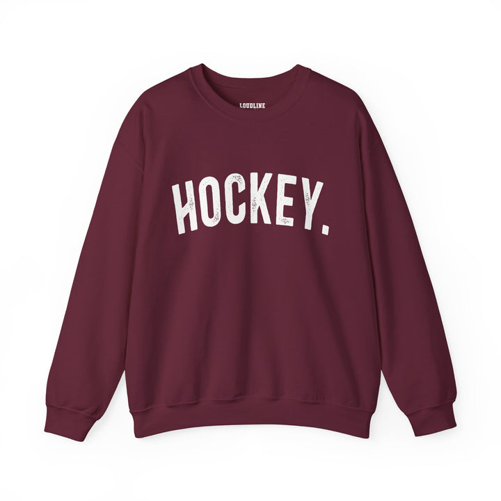 Rustic Design Hockey Unisex Adult Crewneck Sweatshirt
