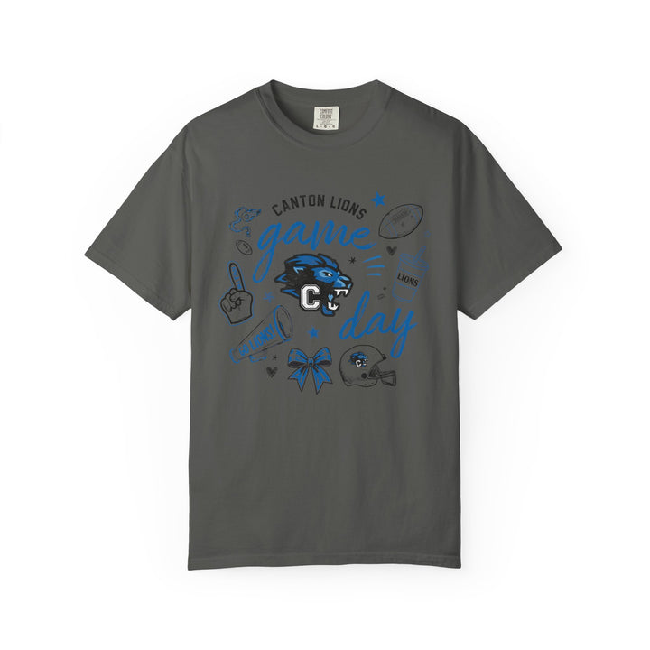 Canton Lions Football &amp; Cheer Unisex Adult Premium T-Shirt - Game Day Design