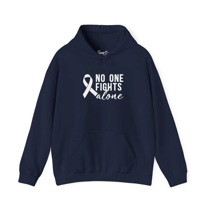 No One Fights Alone Adult Unisex Hooded Sweatshirt