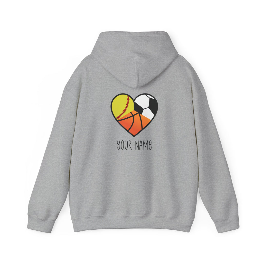 Sports Heart Design Unisex Adult Hoodie
