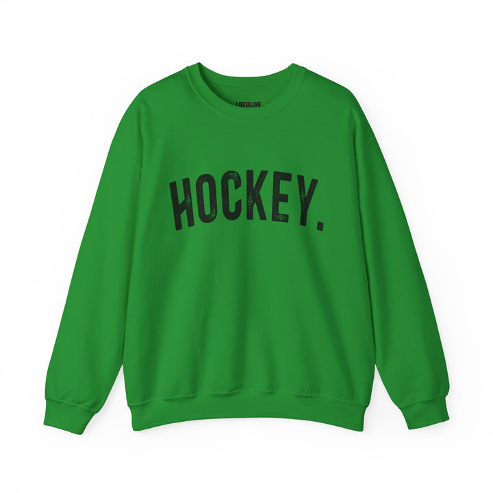Rustic Design Hockey Unisex Adult Crewneck Sweatshirt