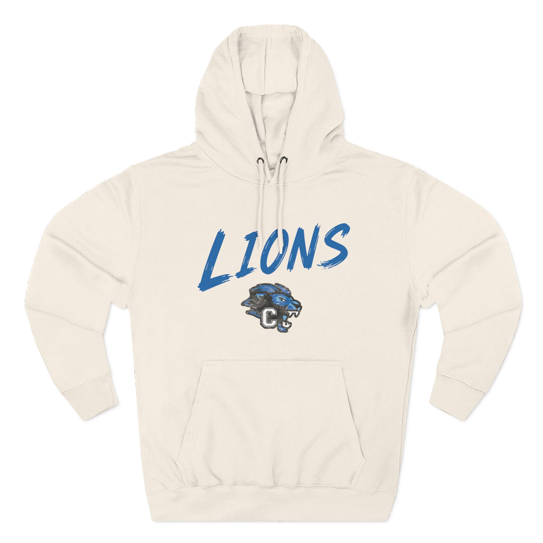 Canton Lions Football &amp; Cheer Unisex Adult Premium Hoodie Sweatshirt - Lions Design