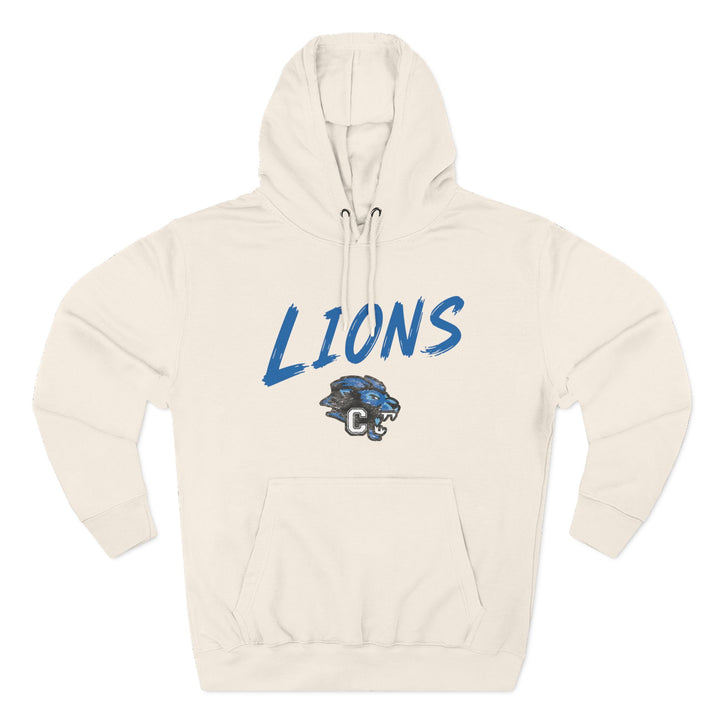Canton Lions Football &amp; Cheer Unisex Adult Premium Hoodie Sweatshirt - Lions Design