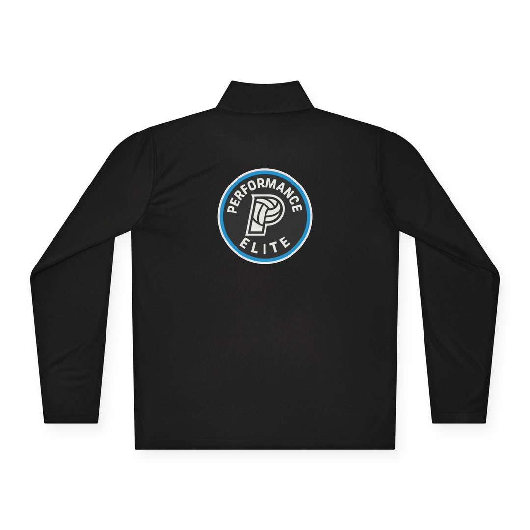 Performance Elite Unisex Adult Long Sleeve Quarter-Zip Pullover w/Front &amp; Back Logo