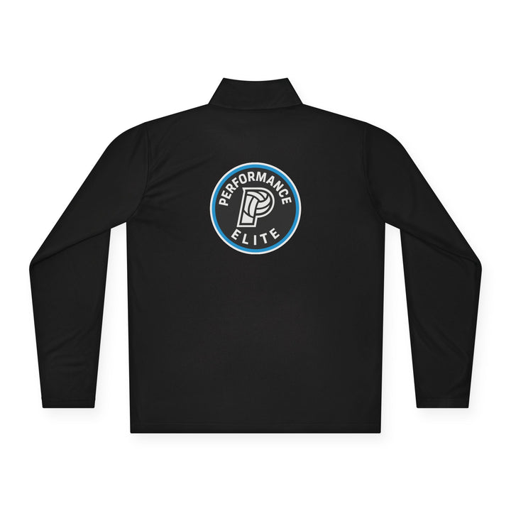 Performance Elite Unisex Adult Long Sleeve Quarter-Zip Pullover w/Front &amp; Back Logo