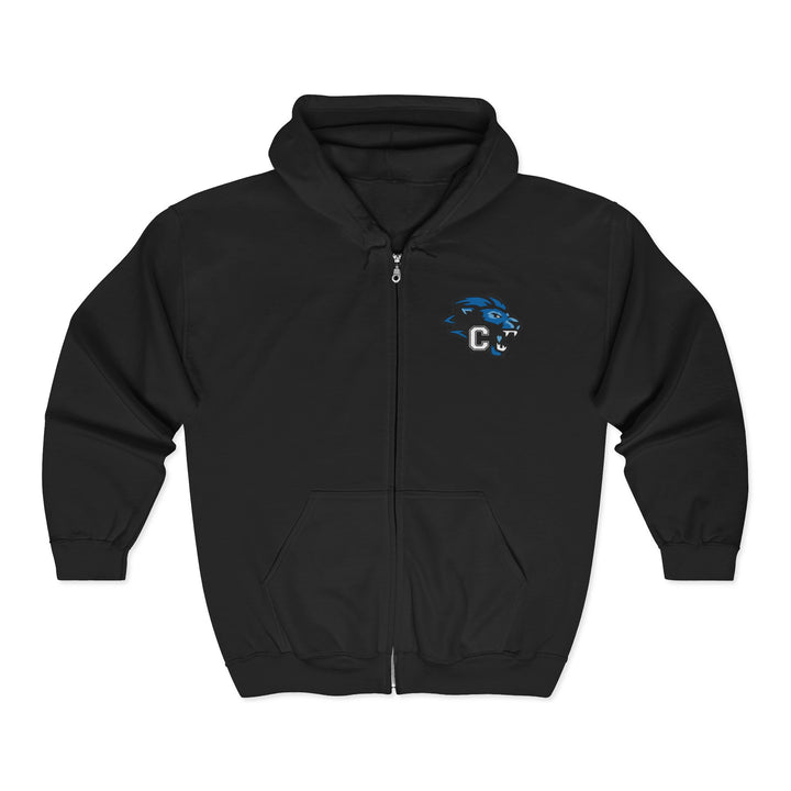 Canton Lions Football &amp; Cheer Unisex Adult Standard Full Zip Hooded Sweatshirt