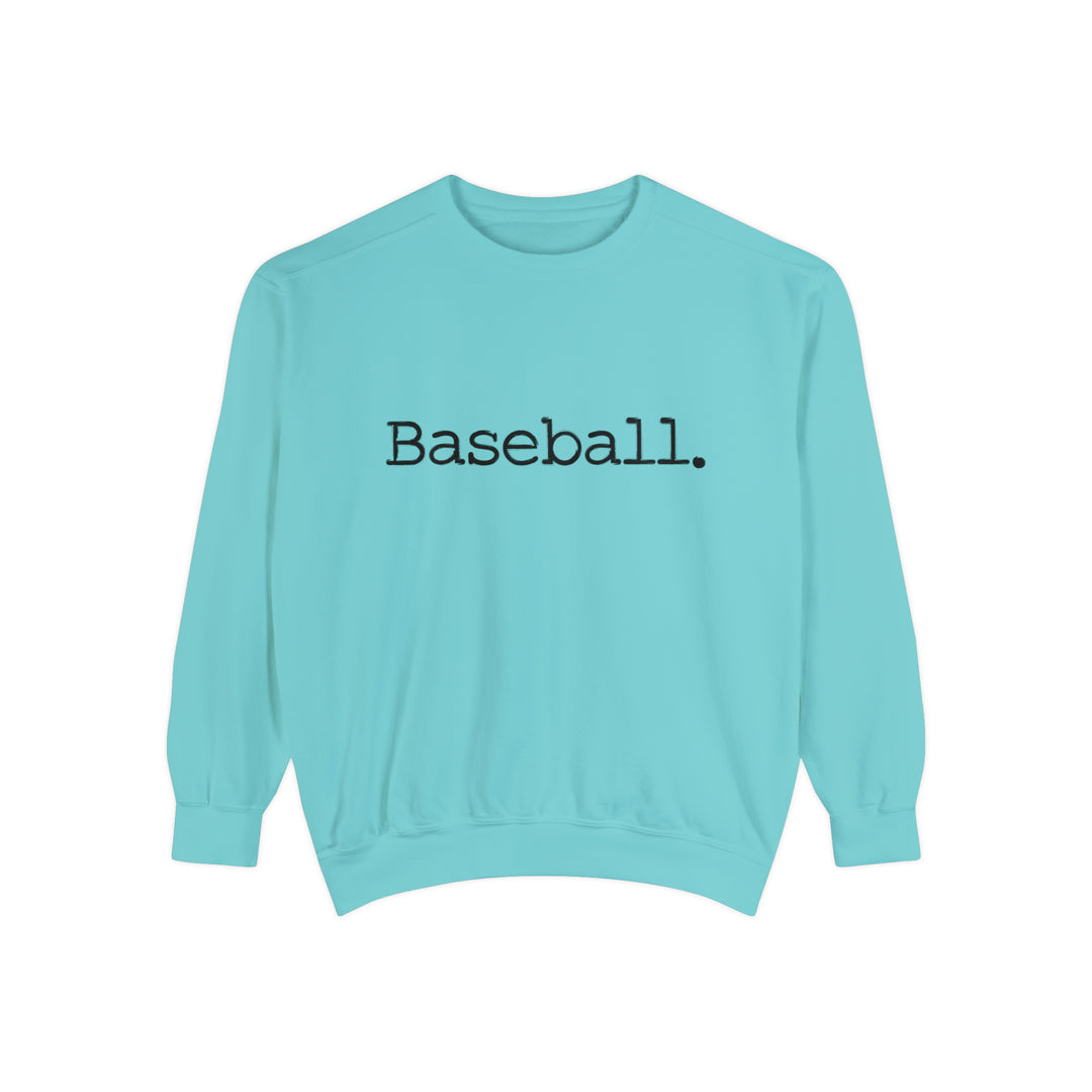 Typewriter Design Baseball Unisex Adult Premium Crewneck Sweatshirt