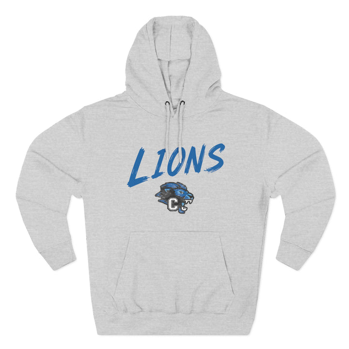 Canton Lions Football &amp; Cheer Unisex Adult Premium Hoodie Sweatshirt - Lions Design
