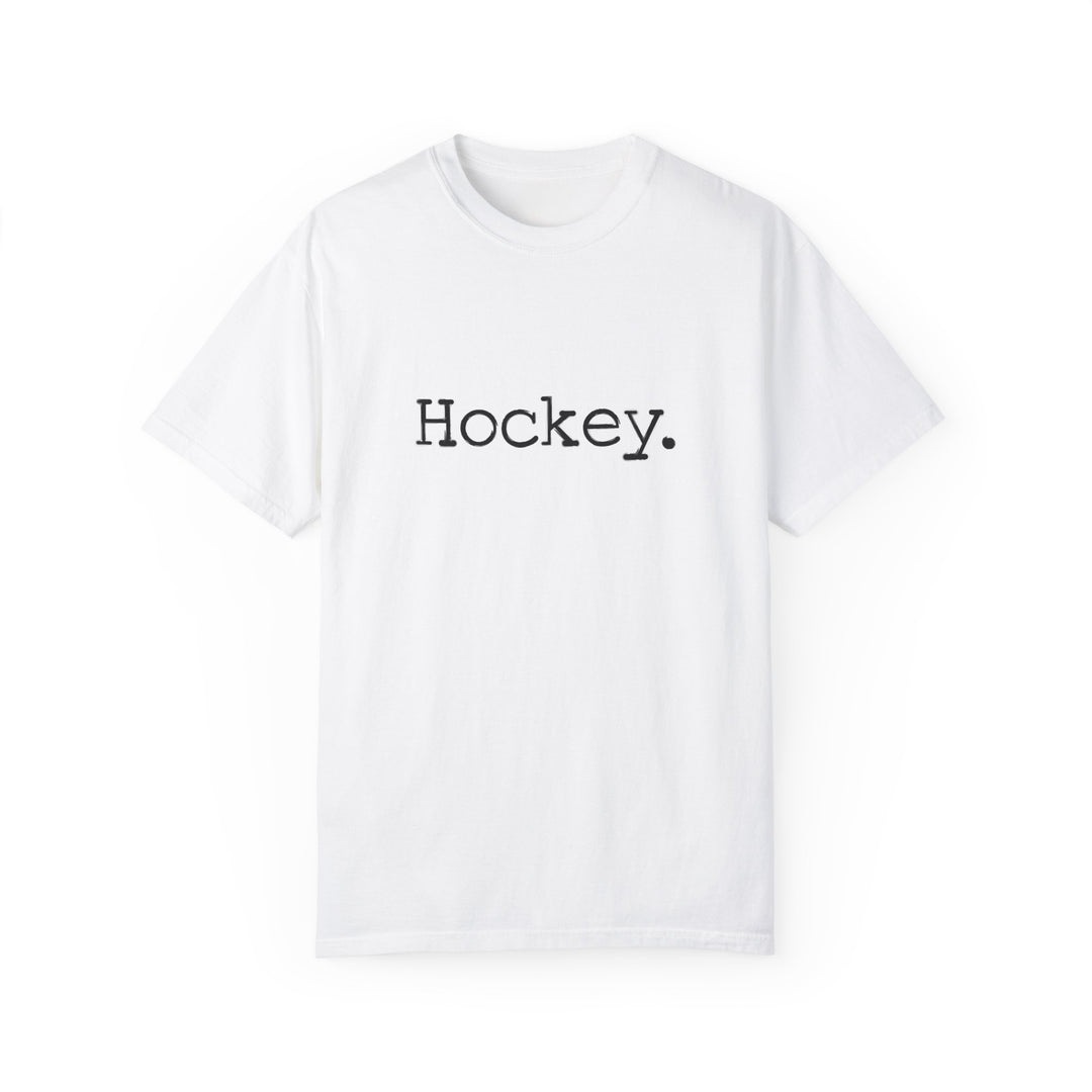 Typewriter Design Hockey Unisex Adult Premium T-Shirt