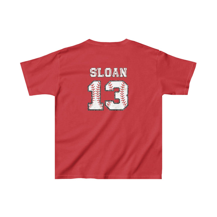 Iron Knights Youth Unisex T-Shirt w/Flag Design &amp; Name and Number on Back