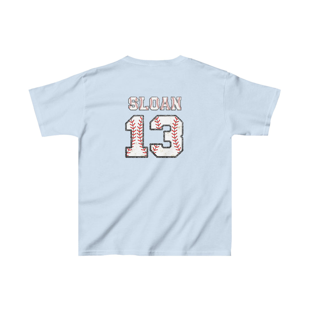 Iron Knights Youth Unisex T-Shirt w/Flag Design &amp; Name and Number on Back