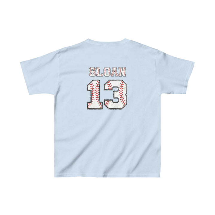 Iron Knights Youth Unisex T-Shirt w/Flag Design &amp; Name and Number on Back