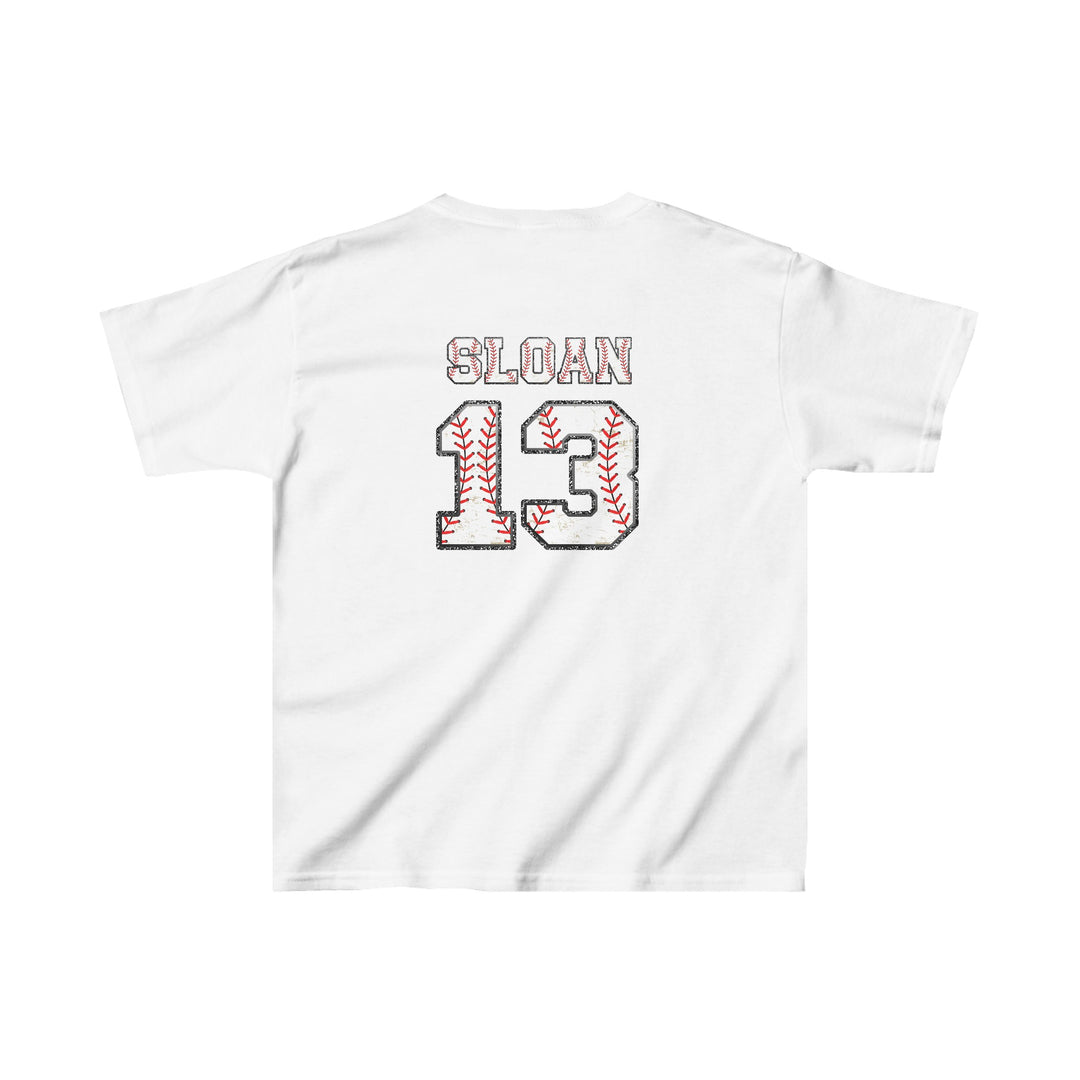 Iron Knights Youth Unisex T-Shirt w/Flag Design &amp; Name and Number on Back
