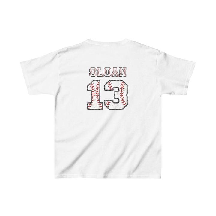 Iron Knights Youth Unisex T-Shirt w/Flag Design &amp; Name and Number on Back