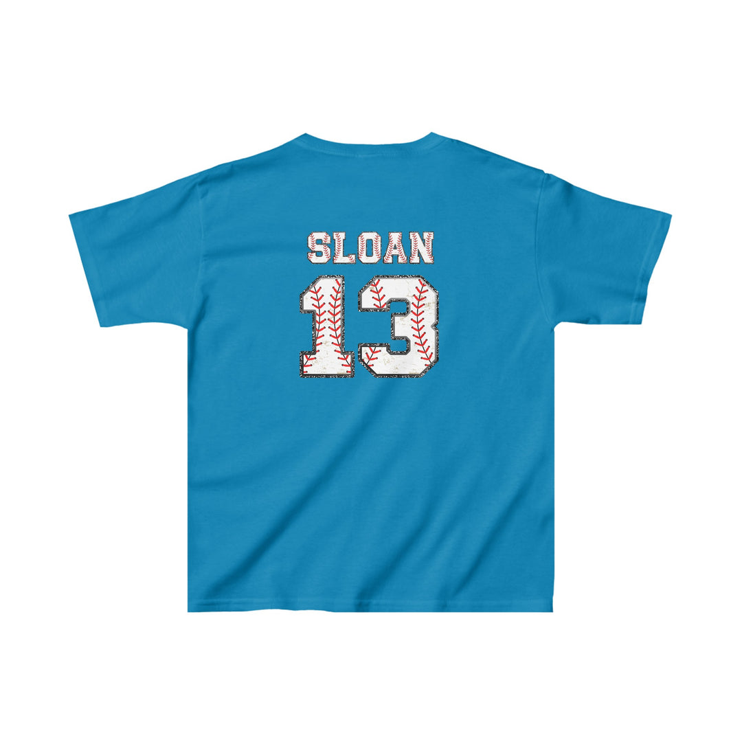 Iron Knights Youth Unisex T-Shirt w/Flag Design &amp; Name and Number on Back