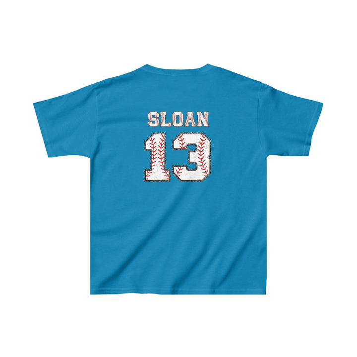 Iron Knights Youth Unisex T-Shirt w/Flag Design &amp; Name and Number on Back