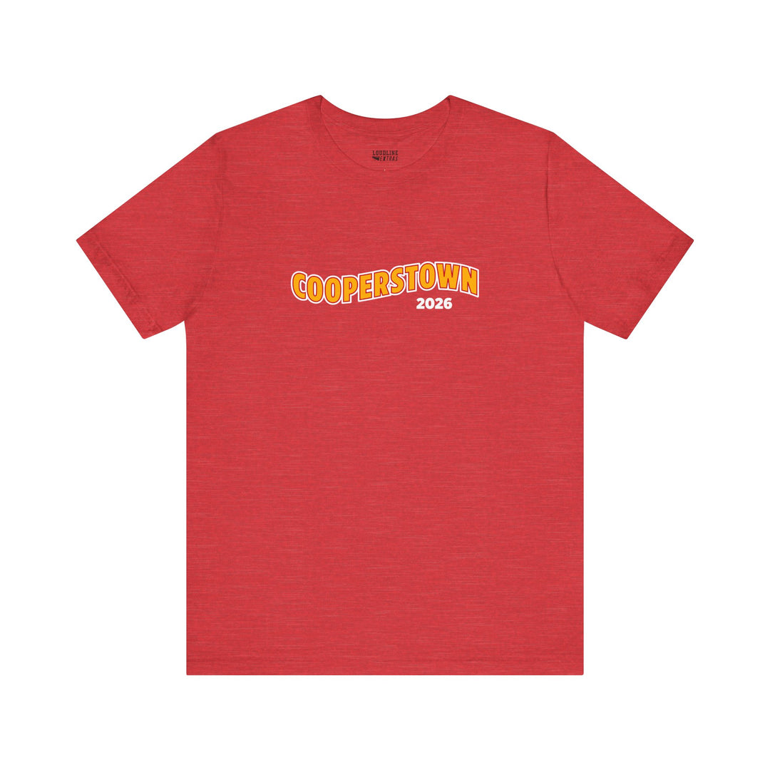Cooperstown Picture Wavy Name Front &amp; Back Design - Unisex Adult T-Shirt