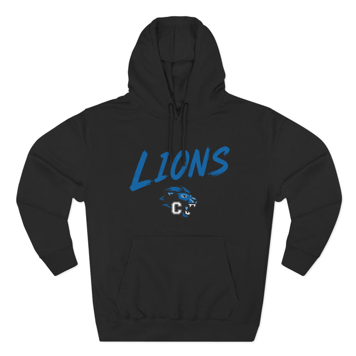 Canton Lions Football &amp; Cheer Unisex Adult Premium Hoodie Sweatshirt - Lions Design
