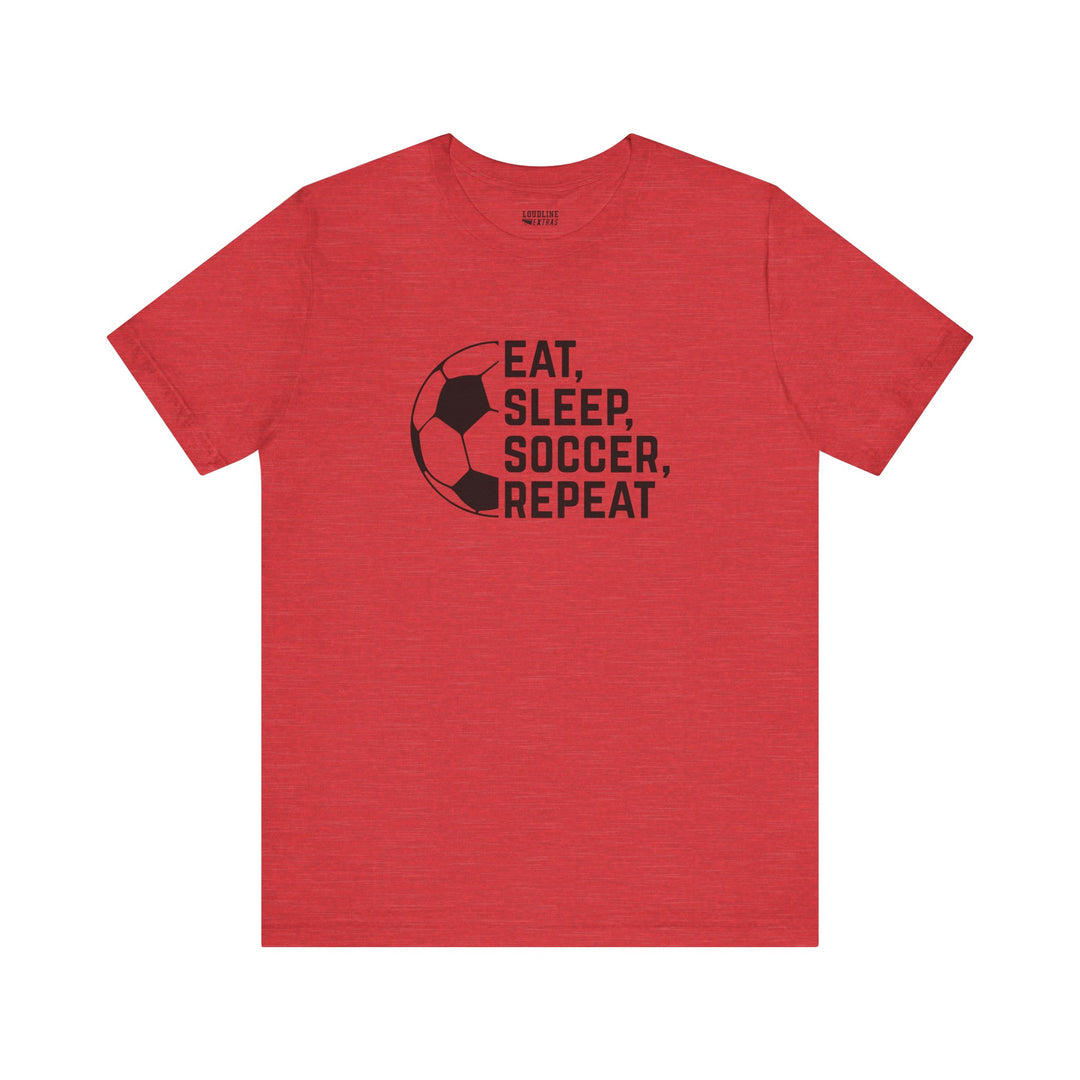 Eat Sleep Soccer Repeat Unisex Adult T-Shirt