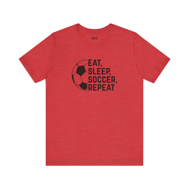 Eat Sleep Soccer Repeat Unisex Adult T-Shirt