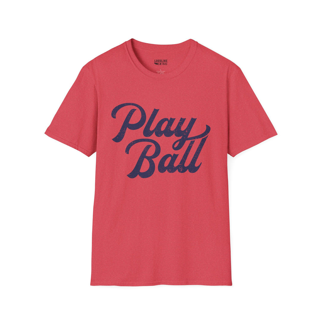 Play Ball Unisex Adult Baseball T-Shirt