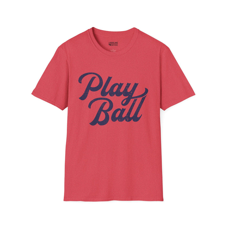 Play Ball Unisex Adult Baseball T-Shirt