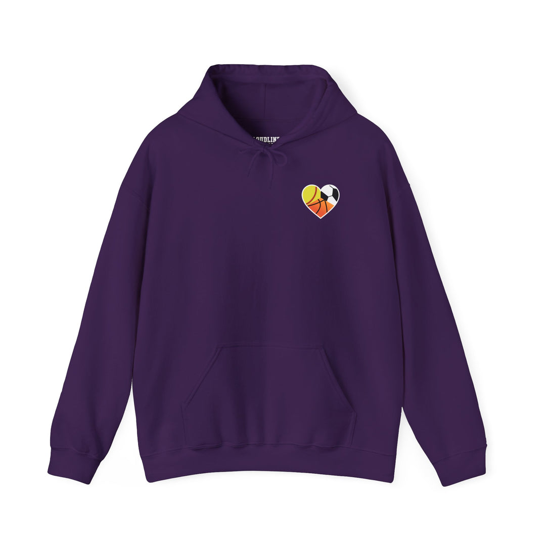 Sports Heart Design Unisex Adult Hoodie