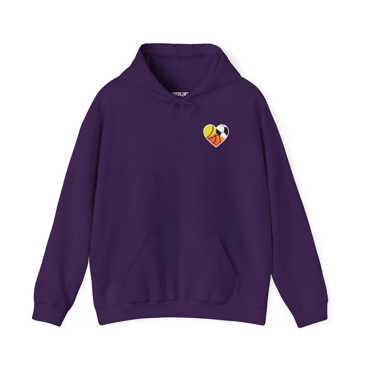 Sports Heart Design Unisex Adult Hoodie