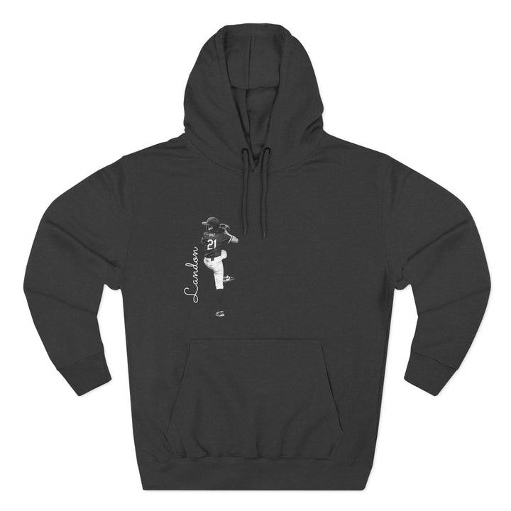 BW Picture w/Name Design - Premium Fleece Hoodie