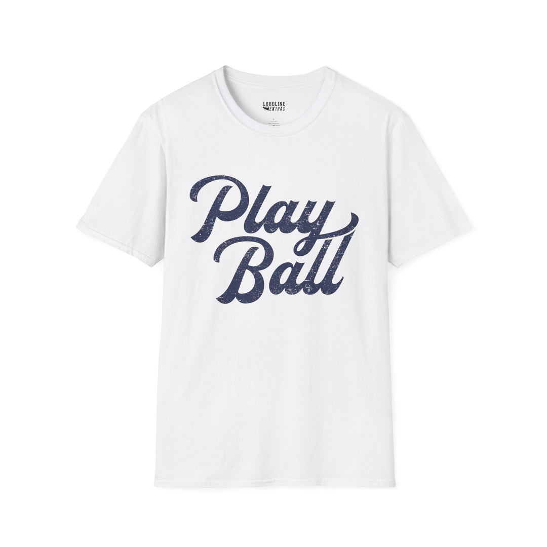 Play Ball Unisex Adult Baseball T-Shirt