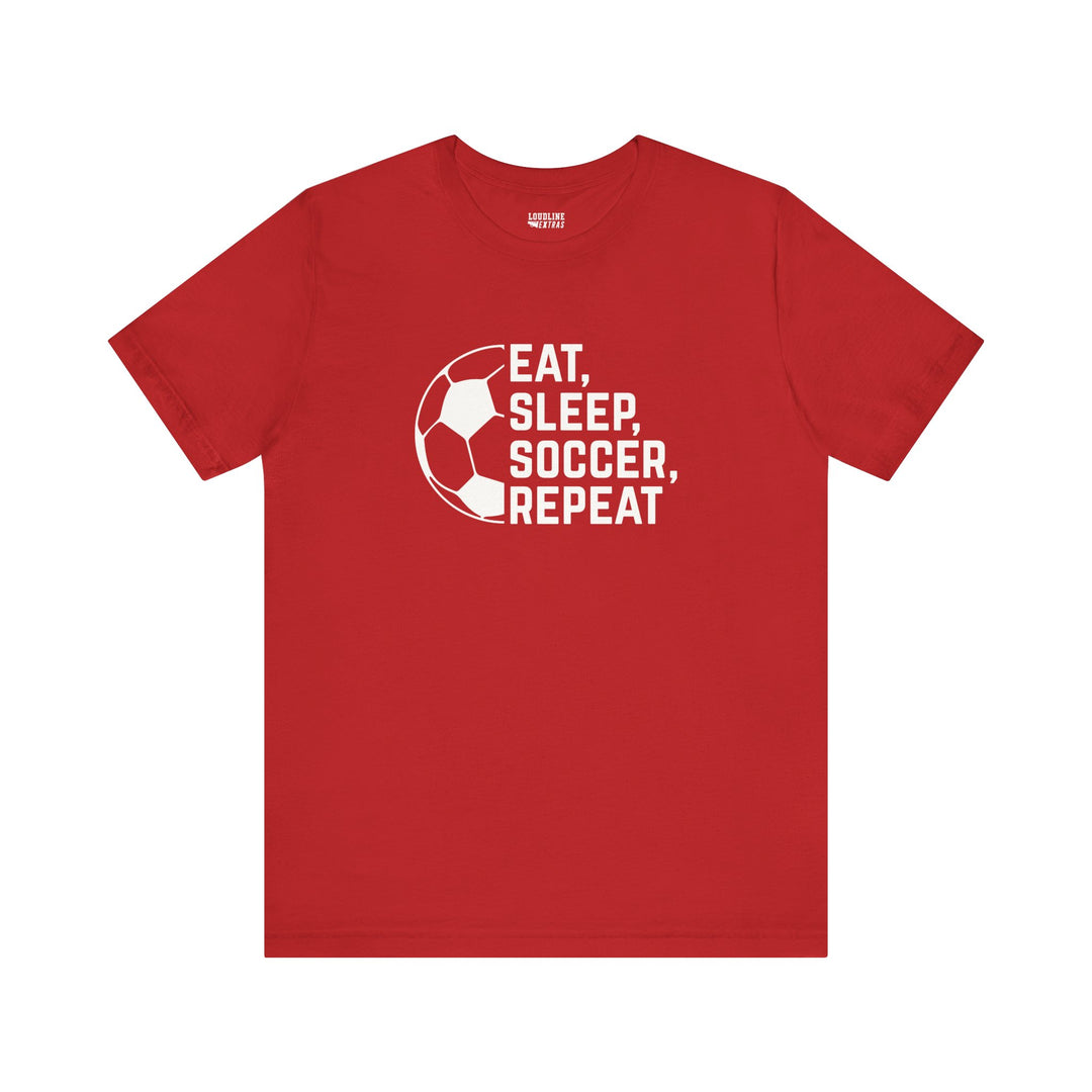 Eat Sleep Soccer Repeat Unisex Adult T-Shirt