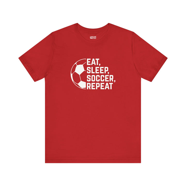 Eat Sleep Soccer Repeat Unisex Adult T-Shirt