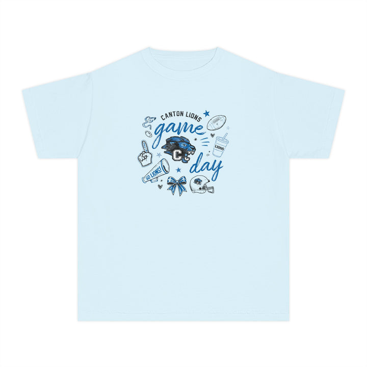 Canton Lions Football &amp; Cheer Unisex Youth Premium T-Shirt - Game Day Design