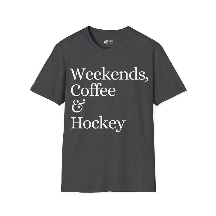 Weekends Coffee &amp; Hockey Unisex Adult T-Shirt