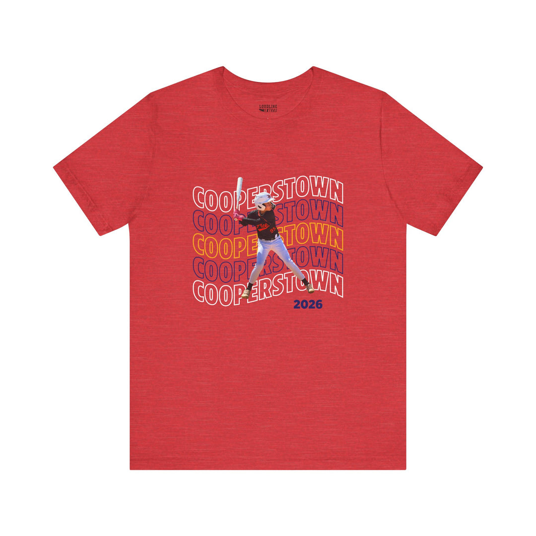 Cooperstown Picture Wavy Name Design - Unisex Adult Basic T-Shirt