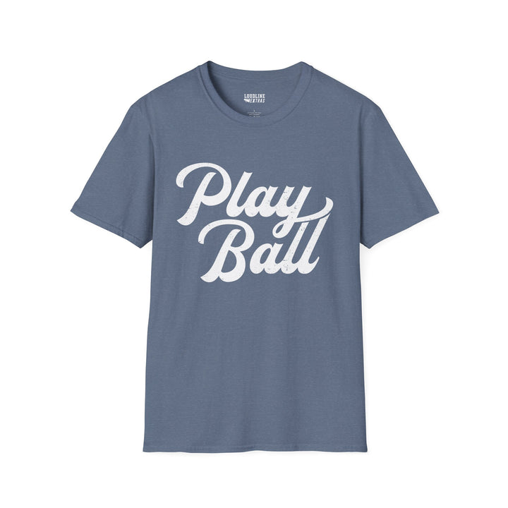 Play Ball Unisex Adult Baseball T-Shirt