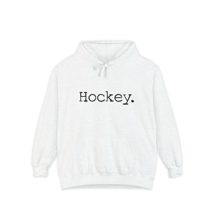 Typewriter Design Hockey Unisex Adult Premium Hooded Sweatshirt