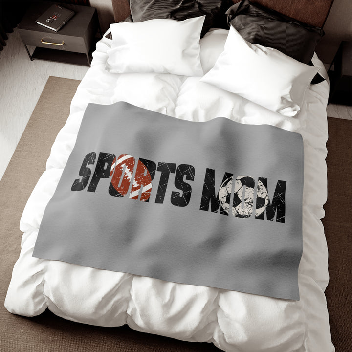 Sports Mom Sweatshirt Blanket