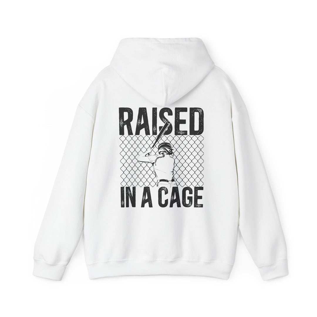 Raised in a Cage Softball Unisex Adult Hooded Sweatshirt