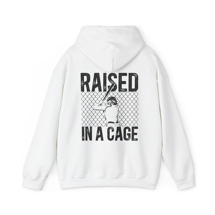 Raised in a Cage Softball Unisex Adult Hooded Sweatshirt