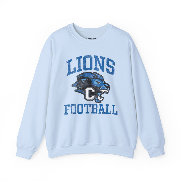 Canton Lions Football &amp; Cheer Unisex Adult Standard Crewneck Sweatshirt - Lions Football Design