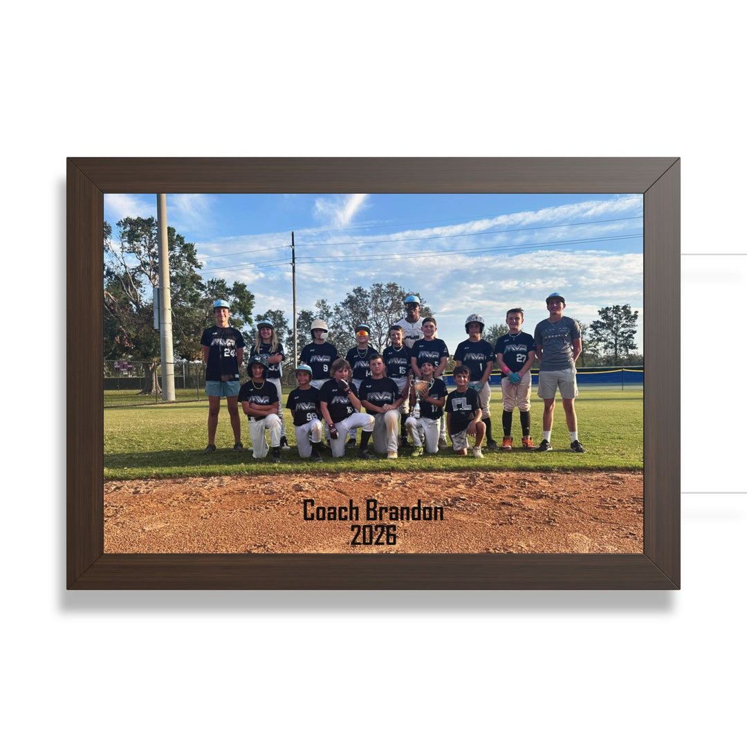 Coach/Team Custom Picture Framed Art