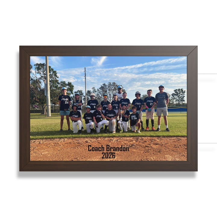 Coach/Team Custom Picture Framed Art