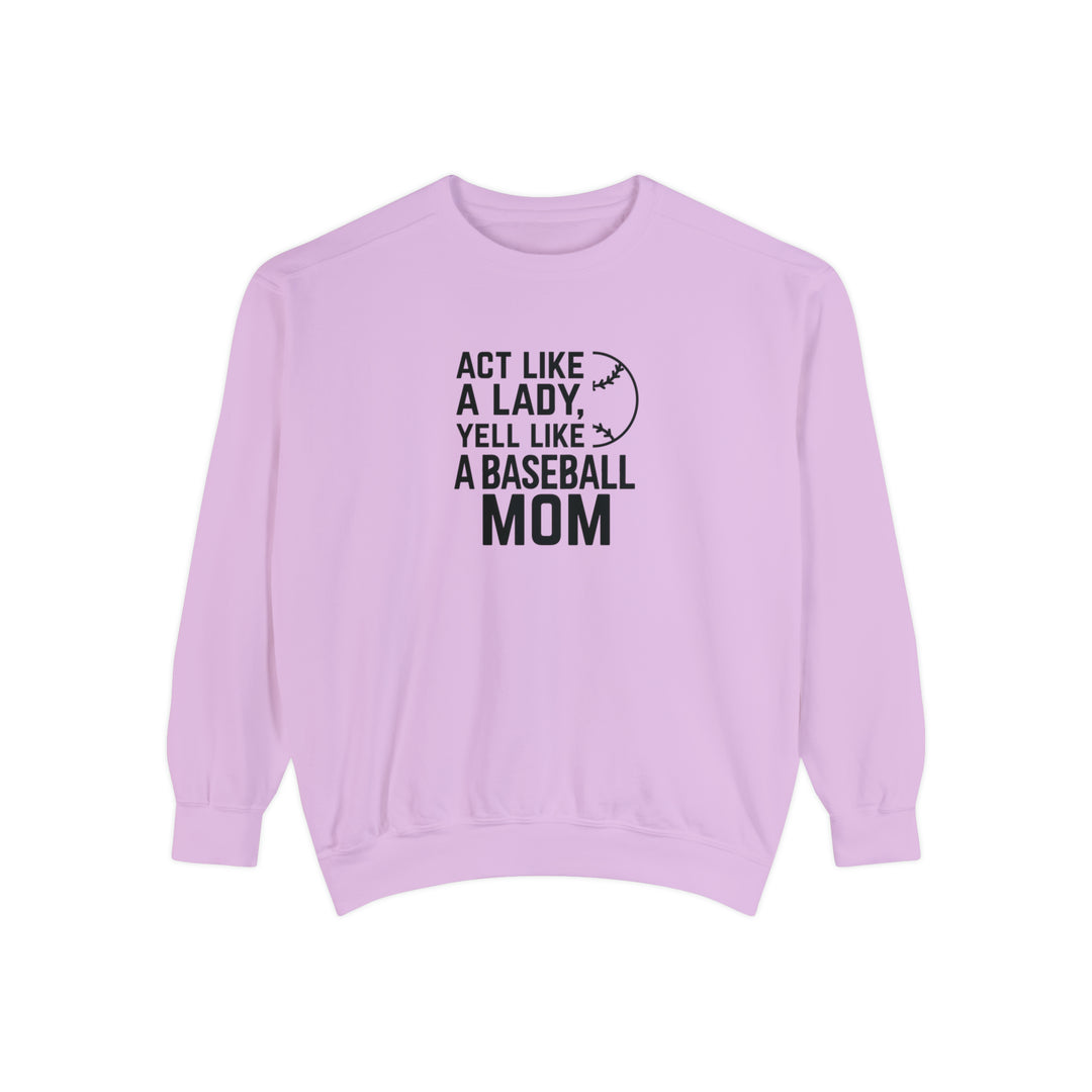 Act Like a Lady Baseball Unisex Adult Premium Crewneck Sweatshirt